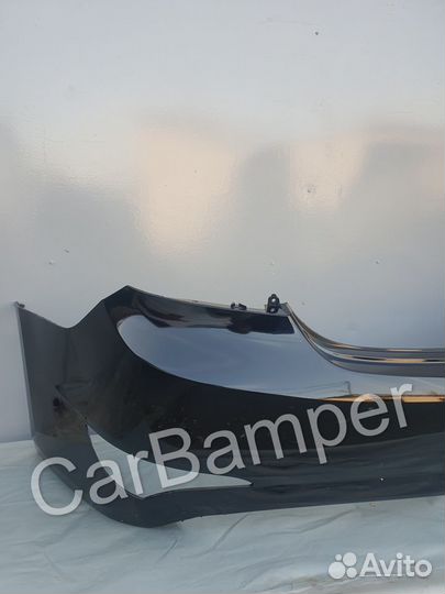 Бампер задний Хендай Солярис Черный 2014-2117г