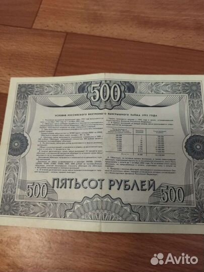 Облигации 1992г
