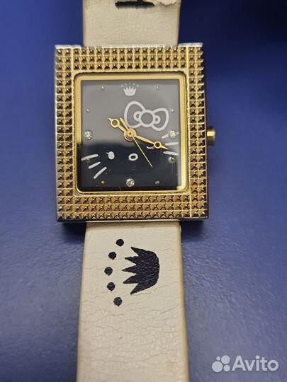 Hello Kitty Sanrio Двойной ремешок часы 2007 винта