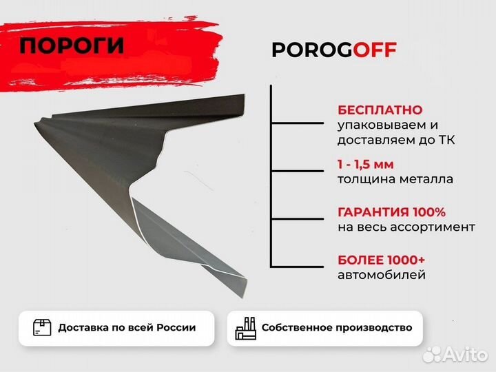 Ремонтные пороги Mitsubishi
