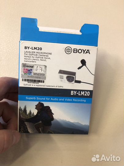 Boya LM20 петличный микрофон для GoPro