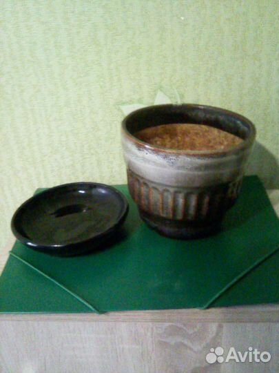 Цветочный керамический горшок