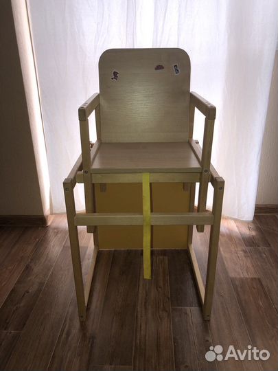 Стульчик для кормления трансформер деревянный