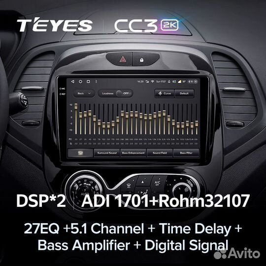 Магнитола Teyes CC3 2K 4/64 Renault Kaptur