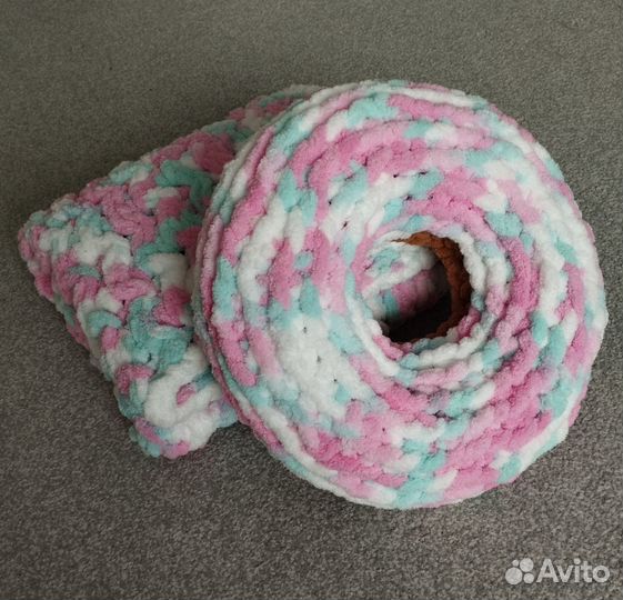 Плед и подушка из alize puffy