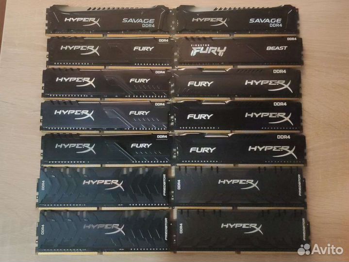 HyperX Fury Beast Savage Predator DDR4 4/8/16GB