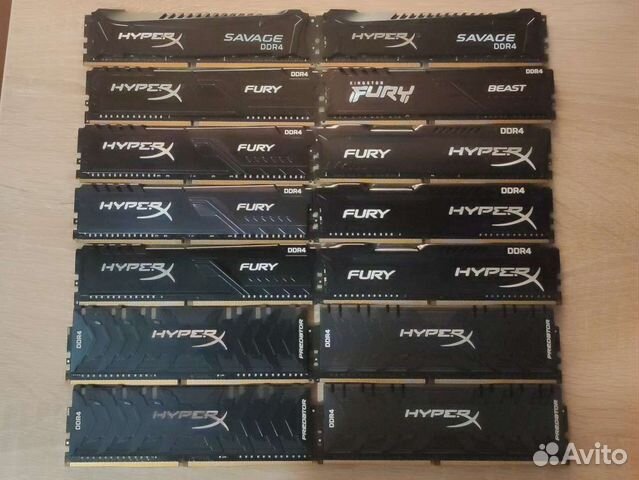 HyperX Fury Beast Savage Predator DDR4 4/8/16GB