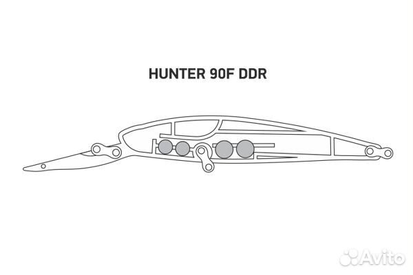 Воблер LureMax hunter 90F DDR-028 12г