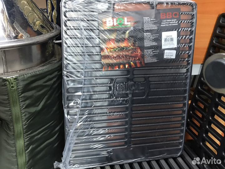 Решетка-гриль чугунная биол