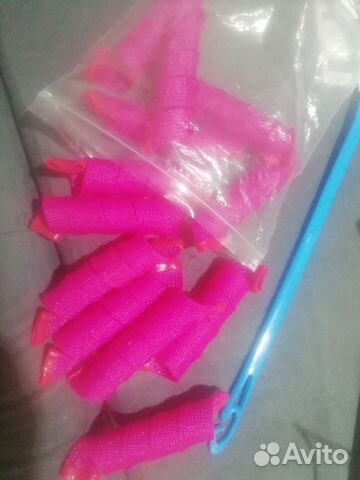 Новые бигуди с крючком спиральные 35 см