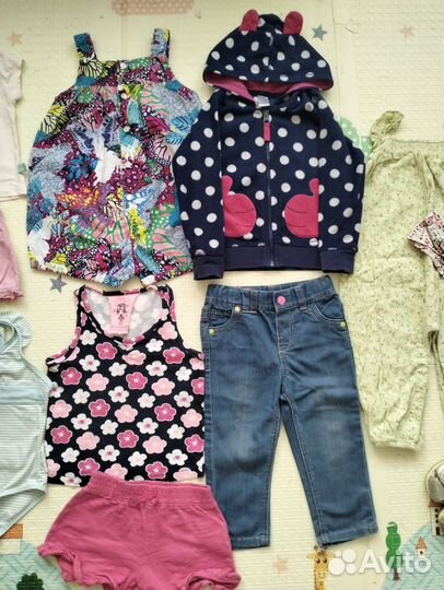 Фирменные вещи для девочки на лето 80 86