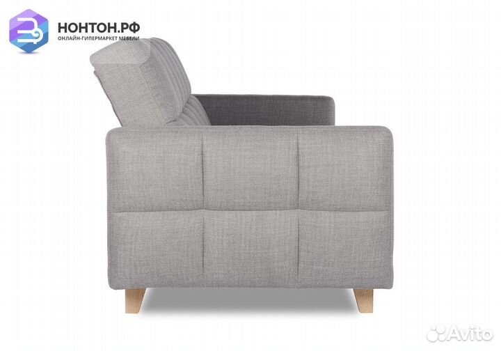 Диван книжка Ригдом светло-серый