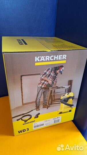 Пылесос Karcher WD 3 P V-17/4/20 Workshop новый