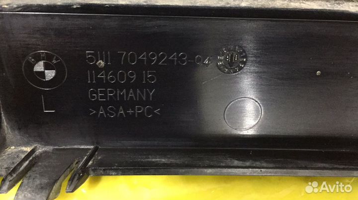 Заглушка противотуманок BMW E60 5111 7049243