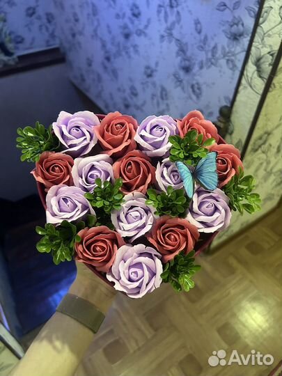 Коробочка мыльных роз