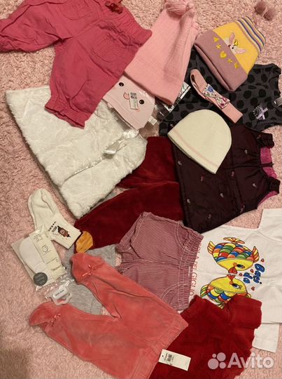 Детские вещи для девочки от 0 до 6 мес пакетом