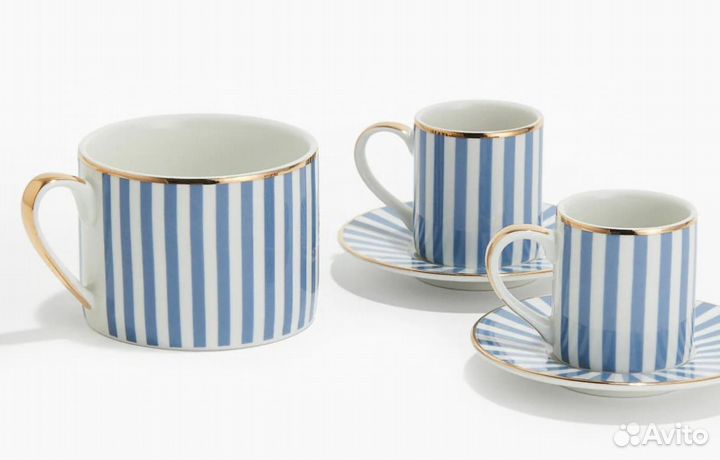 Кофейная пара в полоску HM home