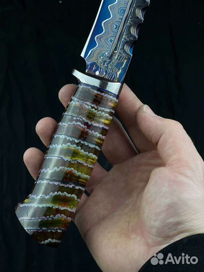 Нож Дамаск с Никелем