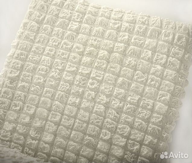 Чехол на стул со спинкой универсальный, Кремовый