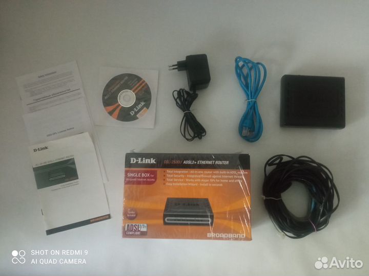 Модем D-Link DSL-2500U adsl2+ethernet router