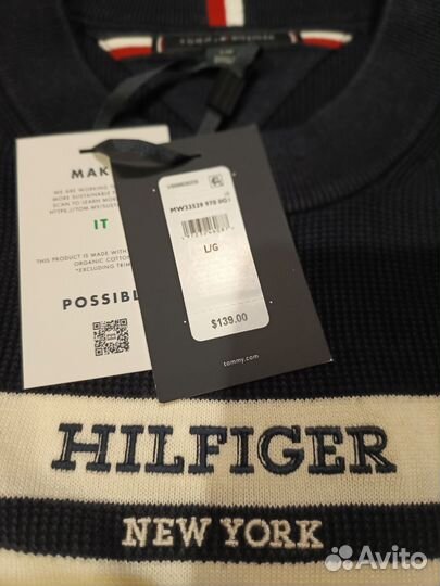 Джемпер Tommy Hilfiger оригинал новый M L