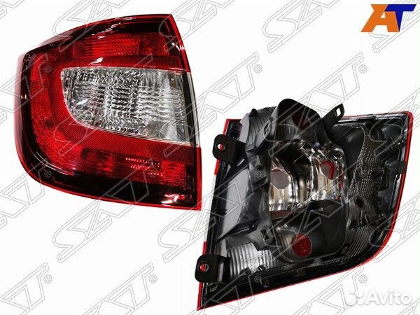 Фонарь задний skoda rapid