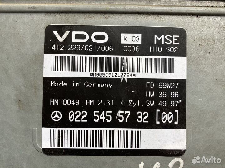 Блок эбу ML163