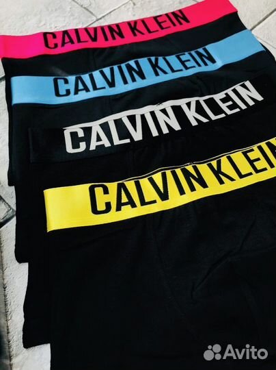 Трусы мужские боксеры calvin klein хлопок черные