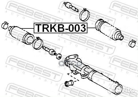 Пыльник рулевой рейки (toyota land cruiser prad
