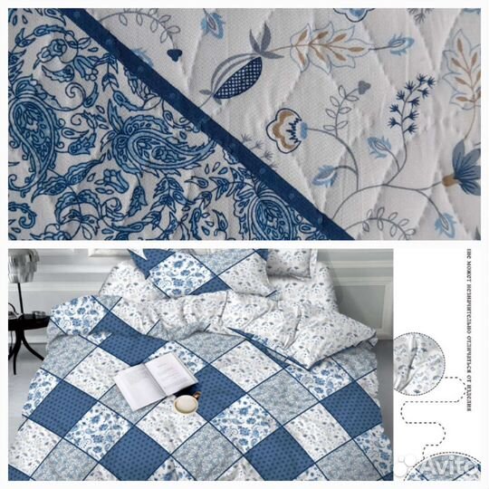 Кпб с одеялом зима-лето Поплин, Сатин, новое