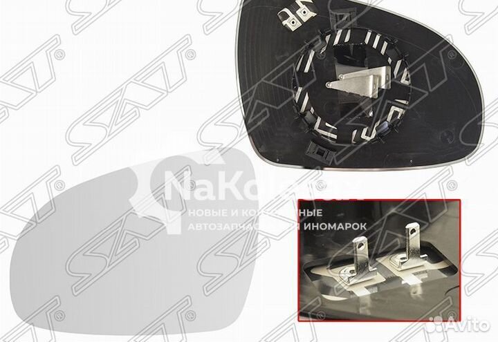 Полотно зеркала KIA sportage IV 16-22 LH с обогревом