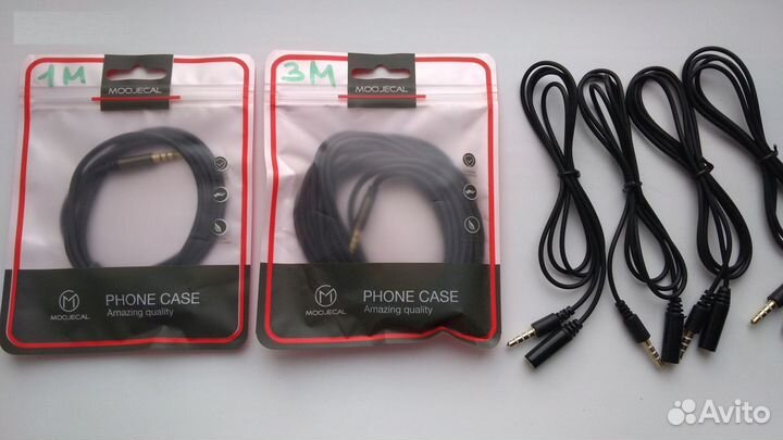 Удлинитель кабель jack 3,5 mm - 4 pin папа—мама