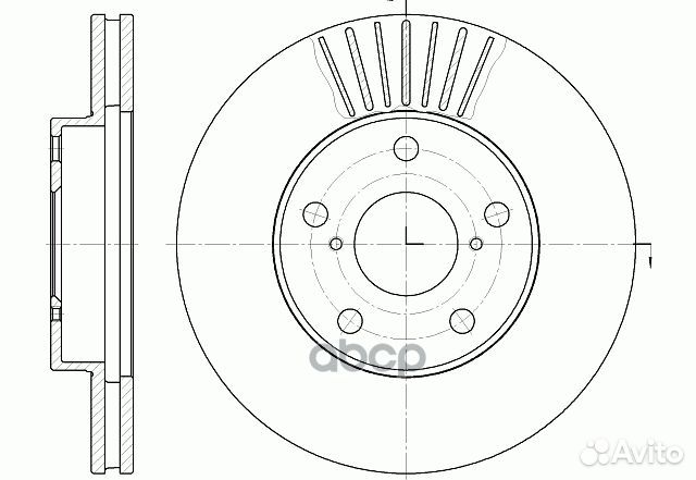 Диск тормозной вентилируемый G-brake GR-02825