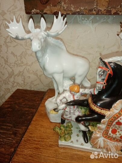 Фарфоровые статуэтки СССР 4шт