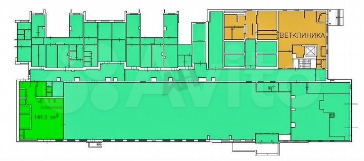 Аренда кафе, ресторана, общепита 141.1 м2 м