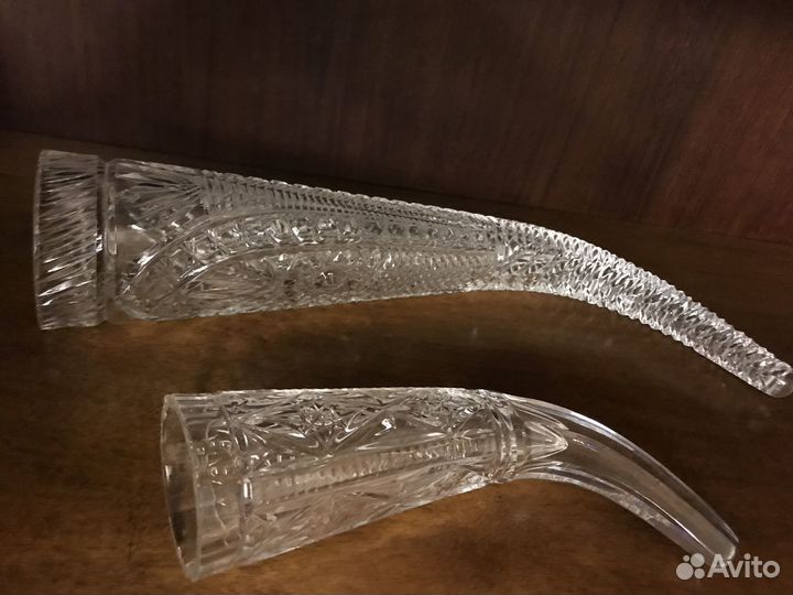 Рожки хрустальные