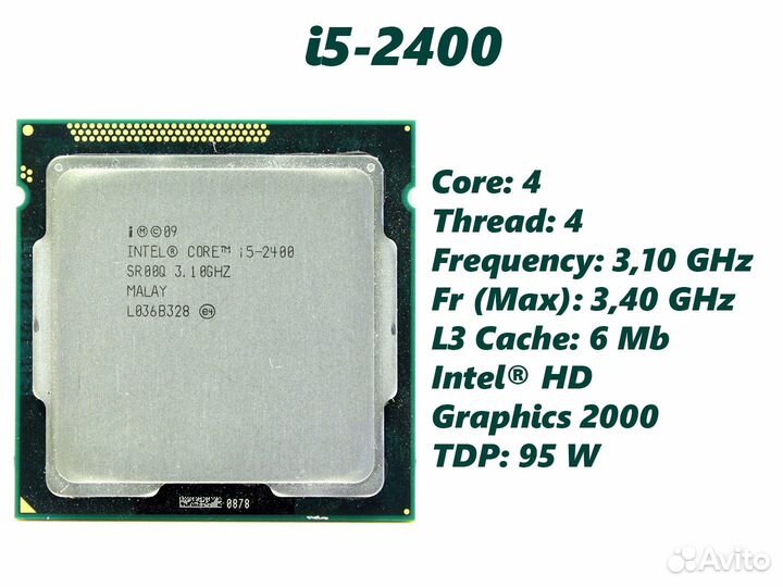 Процессор Intel Core i5-2400