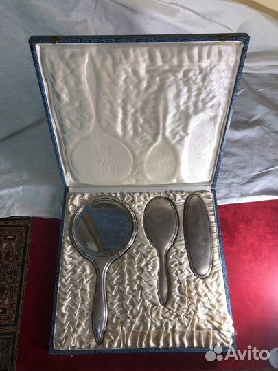 Парфюмерный набор, серебро 835 проба. 19 век