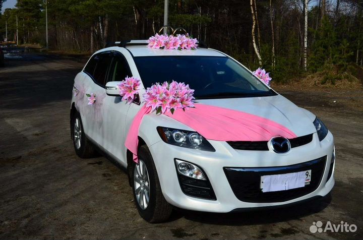 Свадебные украшения на машину бу