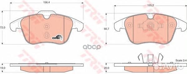 К-т дисков. тормоз. колодок GDB1683 TRW