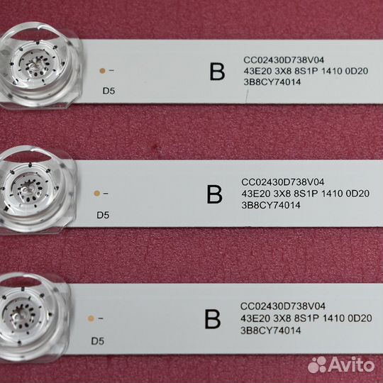 Комплект подсветки CC02430D738V04 43E20 3X8 8S1P 1410 0D20