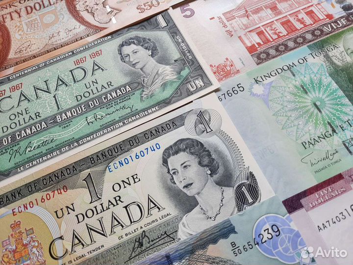 Купюры коллекционные, со всего мира, от 1954 года