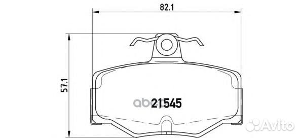 P56024 GDB3092571421B колодки дисковые з Nis