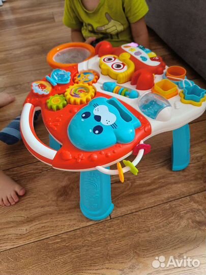 Развивающий центр ходунки-каталка, столик, 2в1
