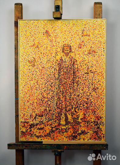 Картина «Странник», 85х60, хм, 2016г