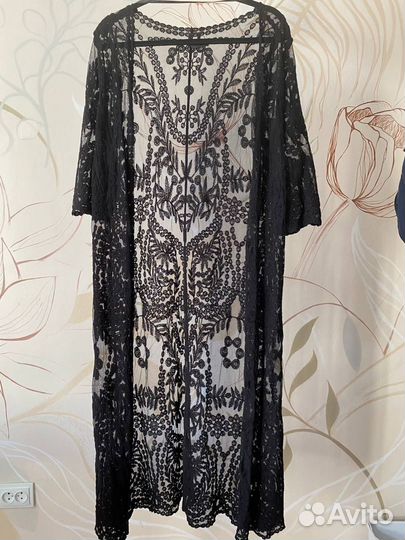 Накидка женская пляжная длинная