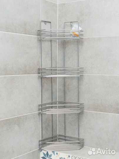 Полка для ванной угловая 3-х и 4-х ярусная