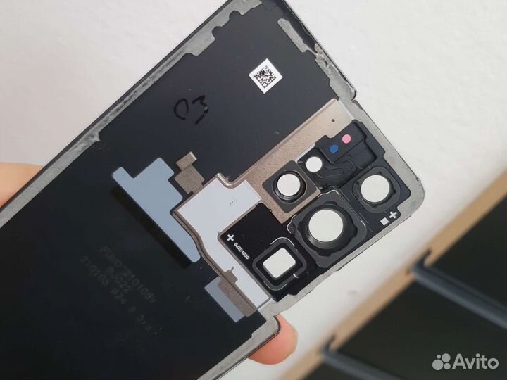 Крышка samsung s21 ultra оригинал черная