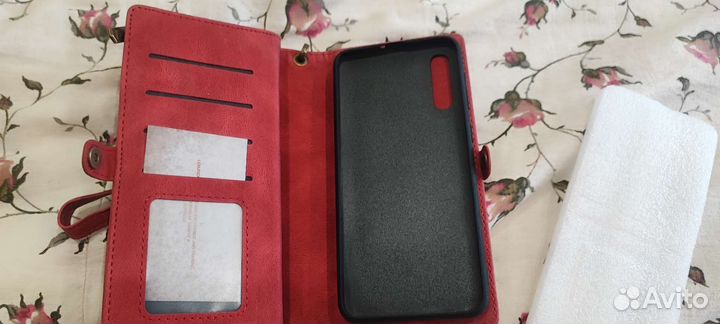 Чехол для телефона Самсунг А50 кошелек