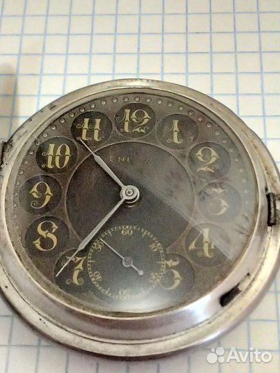 Карманные серебряные часы diogene